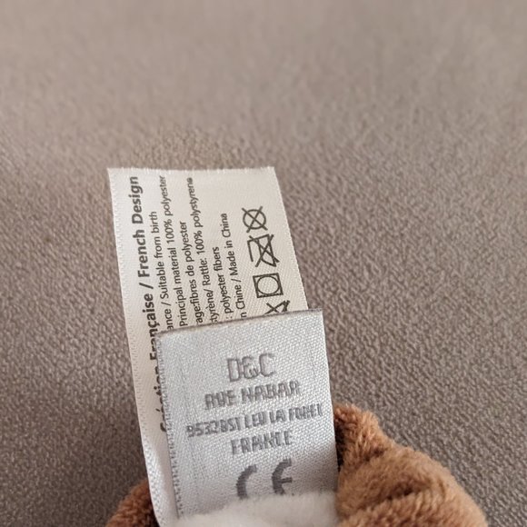 Doudou et Compagnie Paris Bear Baby Booties Slippers 0-6 Months - Picture 6 of 7